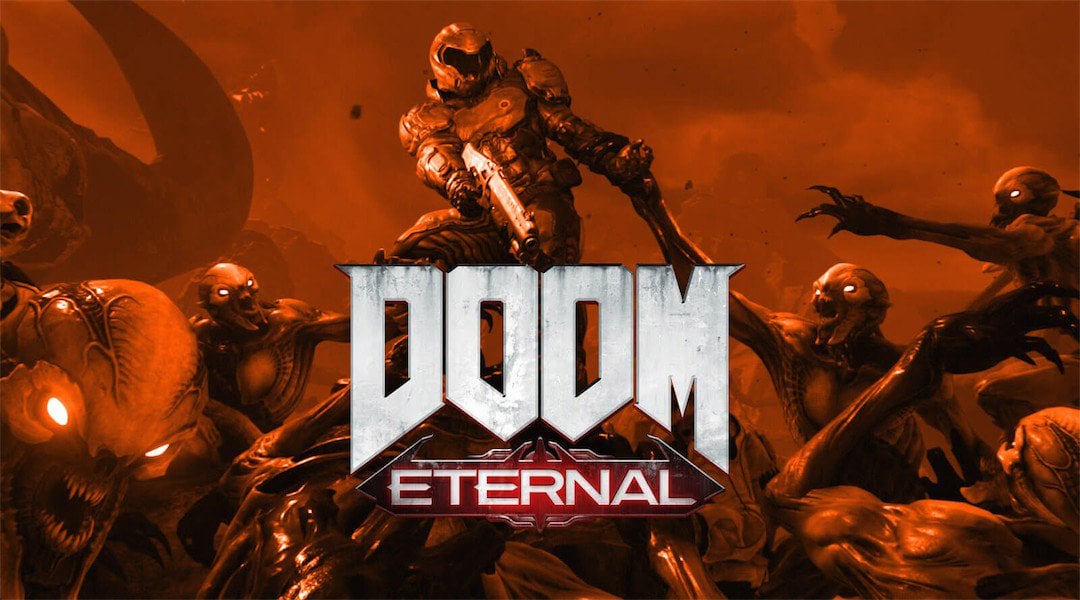 Doom Eternal Logo 1080p HD Background Wallpaper