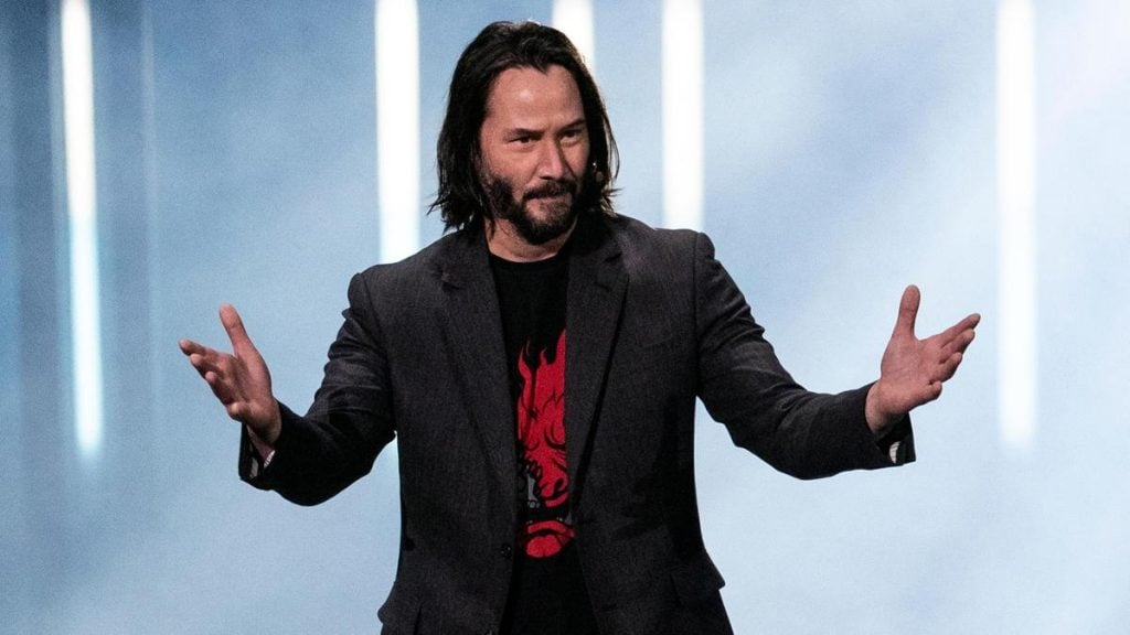 Keanu Reeves at Microsoft Conference, E3 2019