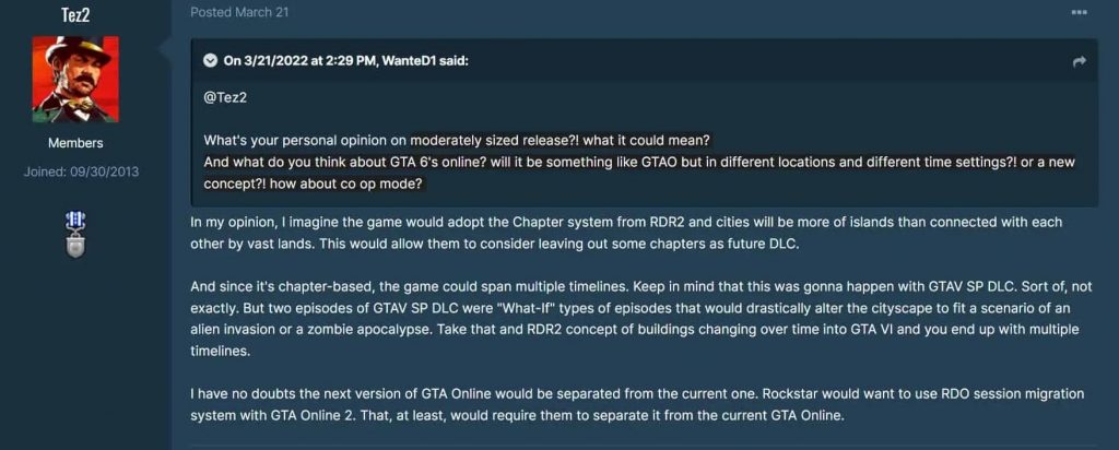 Tez2 GTA 6 Leak Insider Info